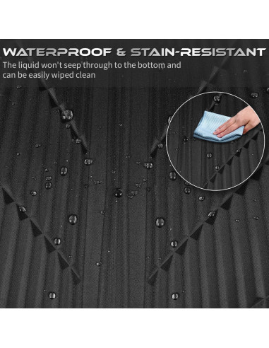 Cubiertas de Asiento Delantero Impermeables CAR PASS Neopreno Negro