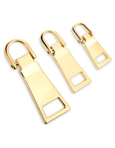 Reemplazo Tiradores de Cremallera Oro 3 Piezas QfwdfcTrenz