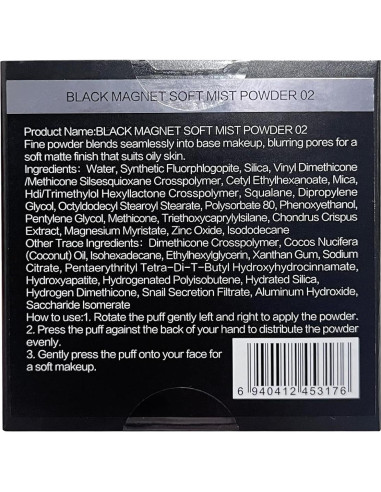 Polvo Compacto Presionado CARSLAN Translúcido 7.94g - Control Aceite 24H