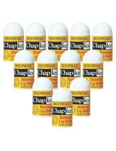Bálsamos Labiales Chap-Ice de Cera de Abeja Sabor Menta - 12 Mini