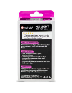 Top Coat Gel Sin Luz Nail-Aid 16.5 ml - Brillo Duradero 2