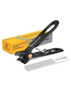 Cortauñas GlamTweeler Anti-Splash Ultra Afilado con Lima Vidrio