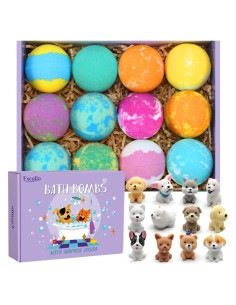 Bombas de Baño Excalla con Juguetes Sorpresa - 12 Pcs