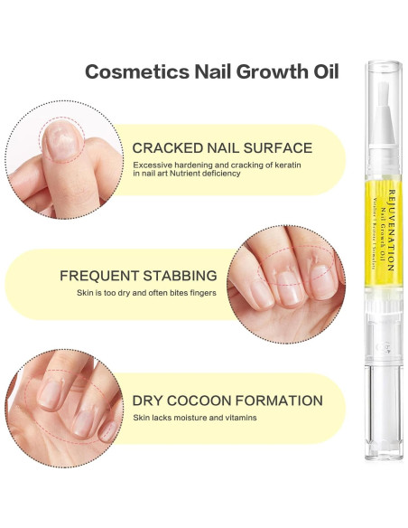 Aceite de Crecimiento y Reparación de Uñas Brother Cosmetics 3PCS