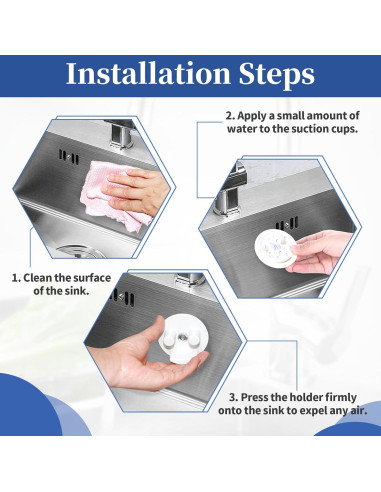 Paquete de 5 Soportes para Esponjas Scrub Daddy con Ventosa