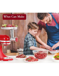 Picadora de Alimentos Acero Inoxidable FavorKit para KitchenAid 2