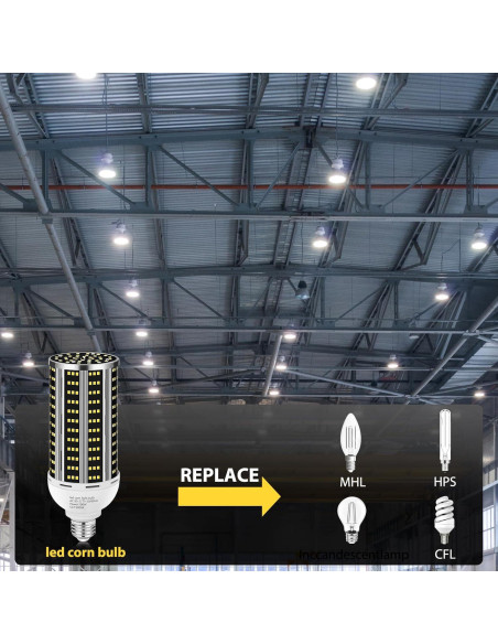 Bombilla LED de maíz YANYCN 100W 14200LM luz diurna 5000K E26/E39
