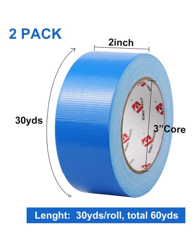 Cinta Adhesiva Resistente Azul JIALAI HOME 5cm x 27.43m