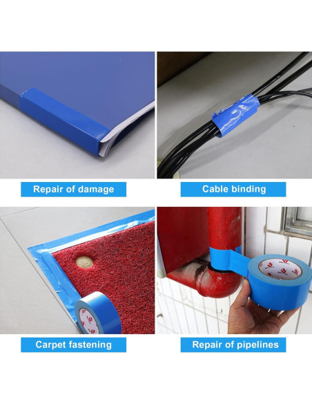 Cinta Adhesiva Resistente Azul JIALAI HOME 5cm x 27.43m