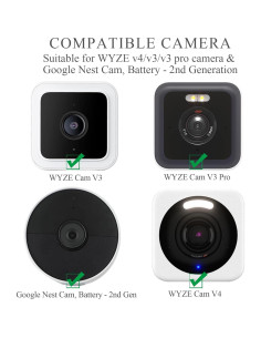 Soporte de Ventana VVHOOY para Wyze Cam y Google Nest - Ajustable 2