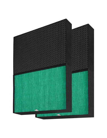 Juego de Filtros de Reemplazo Fette Filter para Purificador Coway Airmega ProX Max 2 HEPA y Carbón Activo