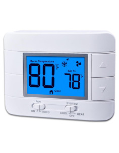 Termostato No Programable Mroinge M711 2H/2C con Pantalla LCD