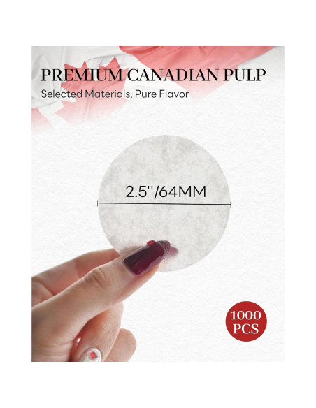 Filtros de café desechables Brew Choice 1000 unidades 6.35 cm