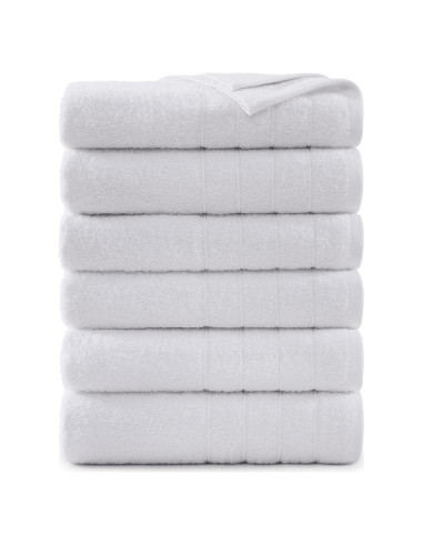 Juego de Toallas de Baño Casa Platino 100% Algodón 6 Piezas 61x122cm