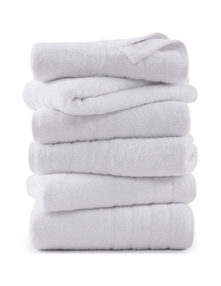 Juego de Toallas de Baño Casa Platino 100% Algodón 6 Piezas 61x122cm Juego de Toallas de Baño Casa Platino 100% Algodón 6 Piezas 61x122cm