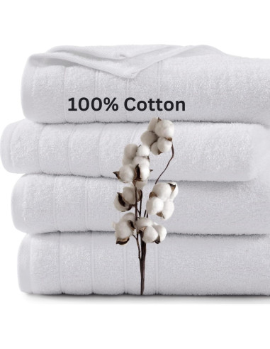 Juego de Toallas de Baño Casa Platino 100% Algodón 6 Piezas 61x122cm