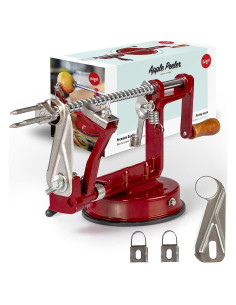 Pelador de Manzanas Ikigai - Manual, Alta Resistencia, 3 Cuchillas