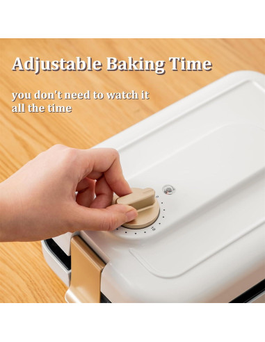 Sandwich Maker GeBogy 3 en 1 600W Placas Antiadherentes