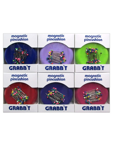 Alfilerero Magnético Grabbit con 50 Alfileres de Colores