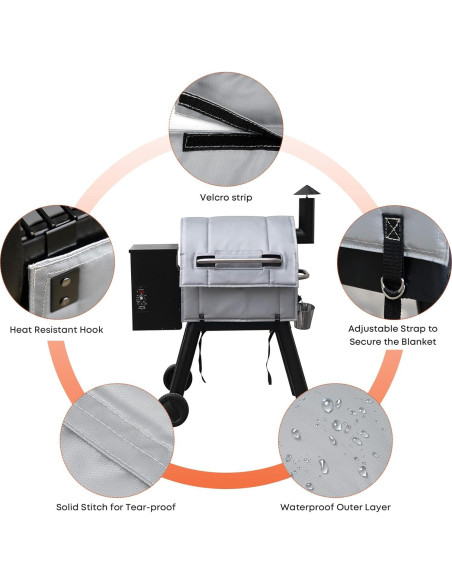 Manta de Aislamiento Stanbroil para Parrillas Traeger Pro 575