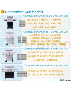 Piezas de Parrilla Charbroil Performance 4-Burner - Kit Completo 2