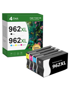 Paquete de cartuchos de tinta 962XL Molimer 4-Pack BK/C/M/Y