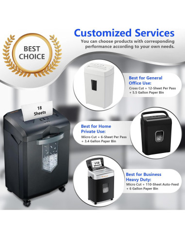 BONSAII Trituradora C209-C Automática 110 Hojas 22.7L