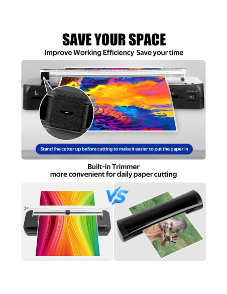 Laminadora A3 LADISHAN con Cortadora y 50 Hojas, 1.42 kg