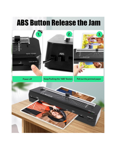 Laminadora A3 LADISHAN con Cortadora y 50 Hojas, 1.42 kg