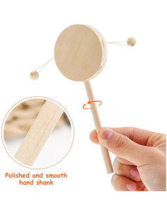 Set de 6 Tambores de Madera DIY ULTNICE para Pintar 2