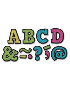 Letras Magnéticas Negras Brillantes Recursos Creados por el Maestro 87 Piezas