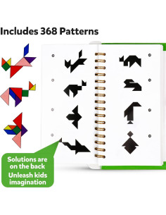 Juego de Puzzle Tangram de Viaje YATAOME 368 Soluciones 2