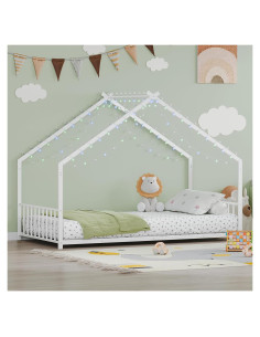 Cama Montessori Twin Luxepurilyn Blanca con Luces LED