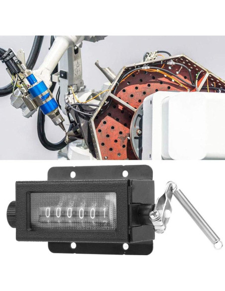 Contador Manual Mecánico D94-S 6 Dígitos Reiniciable