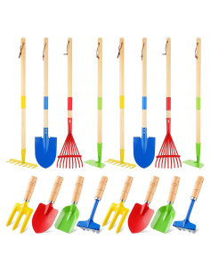 16 Piezas Herramientas de Jardinería para Niños Motionchic