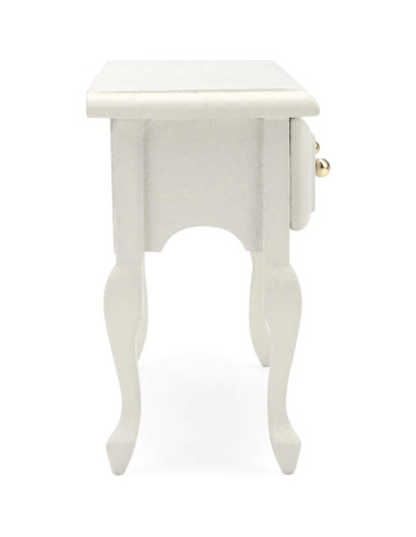 Mesa Miniatura 1:12 Cutemini Escritorio Blanco con 3 Cajones