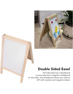 Caballete Doble Lado Fdit para Niños - Pizarra Blanca y Negra 2