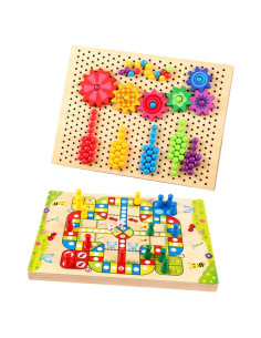 Juego de Ajedrez Volador de Madera Milisten 30x22cm Educativo