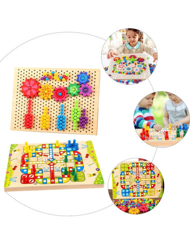 Juego de Ajedrez Volador de Madera Milisten 30x22cm Educativo