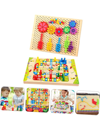 Juego de Ajedrez Volador de Madera Milisten 30x22cm Educativo