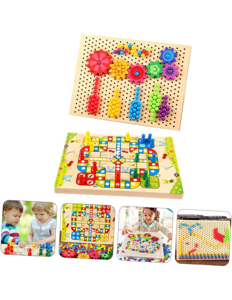 Juego de Ajedrez Volador de Madera Milisten 30x22cm Educativo