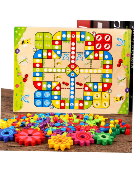 Juego de Ajedrez Volador de Madera Milisten 30x22cm Educativo