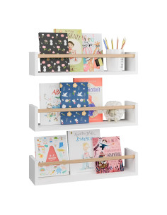 Estanterías Flotantes Fixwal de Madera para Niños - Juego de 3