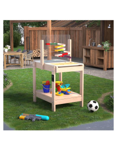 Mesa Sensorial de Madera KidsBuddy 4 en 1 con Contenedores