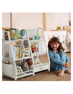 Estantería Montessori CMFYDAILY 3 Niveles Madera Blanca