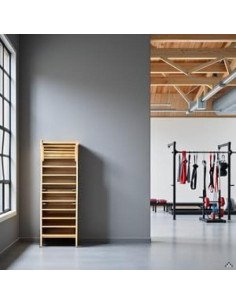 Escalera Sueca de Madera Allkindmore DJ0359YW con Barra Dominadas 2