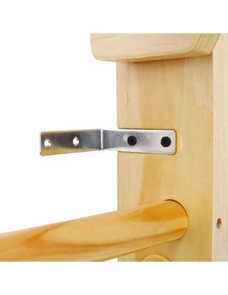 Escalera Sueca de Madera Allkindmore DJ0359YW con Barra Dominadas