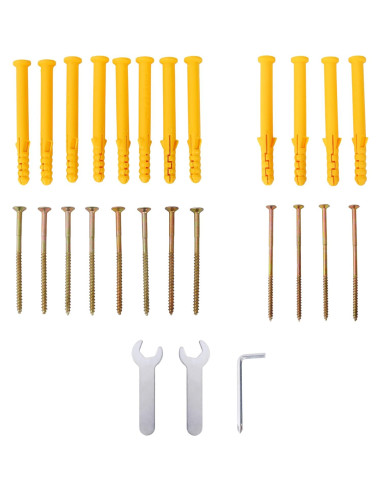 Escalera Sueca de Madera Allkindmore DJ0359YW con Barra Dominadas