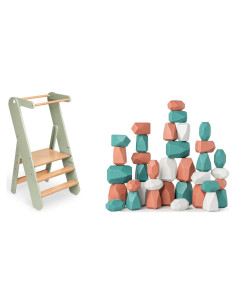 Escalera Plegable para Niños Comfy Cubs con Rocas Apilables