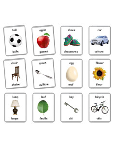 Tarjetas de Palabras Iniciales LifeLoLo - 48 Tarjetas Bilingües